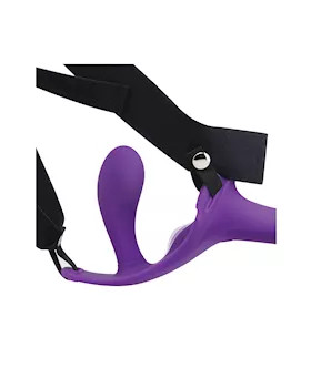 Lock In Vibrating Strap On & Harness Set
