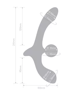 Double Tap Vibrating Strapless Strap-on