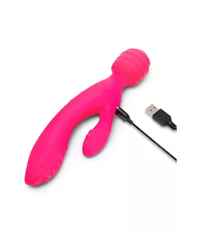 Tri Delight Wand & Rabbit Vibrator