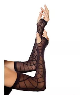 Sheer Spiderweb Arm Warmer
