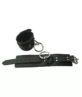 Leather Wrist Cuffs With Fleece Lining