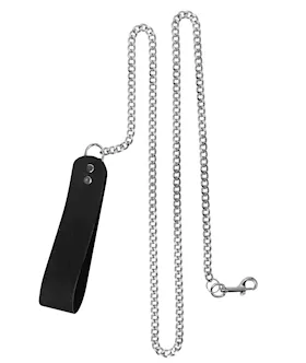 4 Chain Leash With Leather Handle