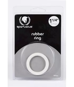 125 Rubber Cock Ring White