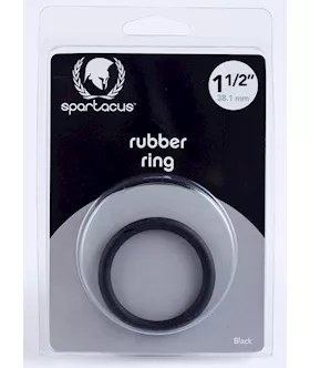 15 Rubber Cock Ring Black