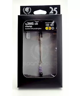 Beaded Adjustable Clit Clamp Purple
