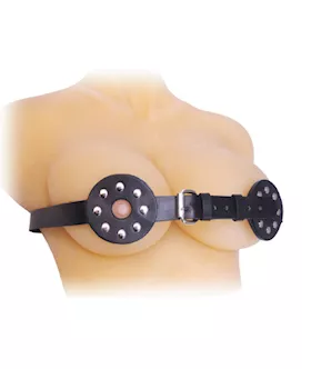 Studded Spiked Breast Binder With Nipple Holes