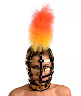 Pony Fashion Head Cage With Plume
