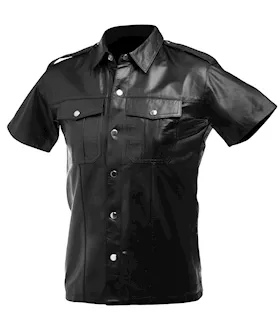 Lambskin Leather Police Shirt Xl