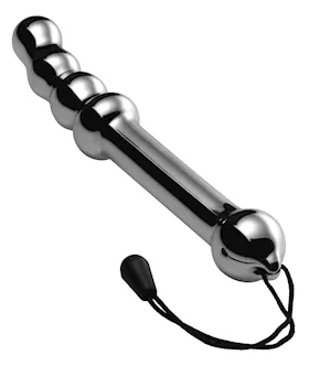 Chrome Dipped Glass Pleasure Probe