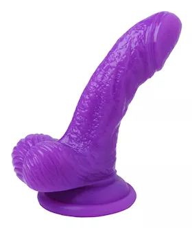 Silicone 4 Inch Realistic Suction Cup Mini Dildo