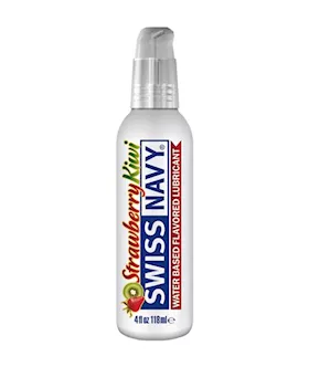Swiss Navy Flavored Lubricant Strawberry Kiwi 4oz 118ml