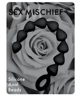 Sex & Mischief Black Silicone Anal Beads