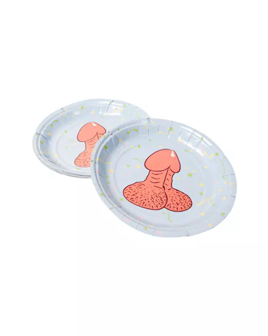 hens night pecker party plates