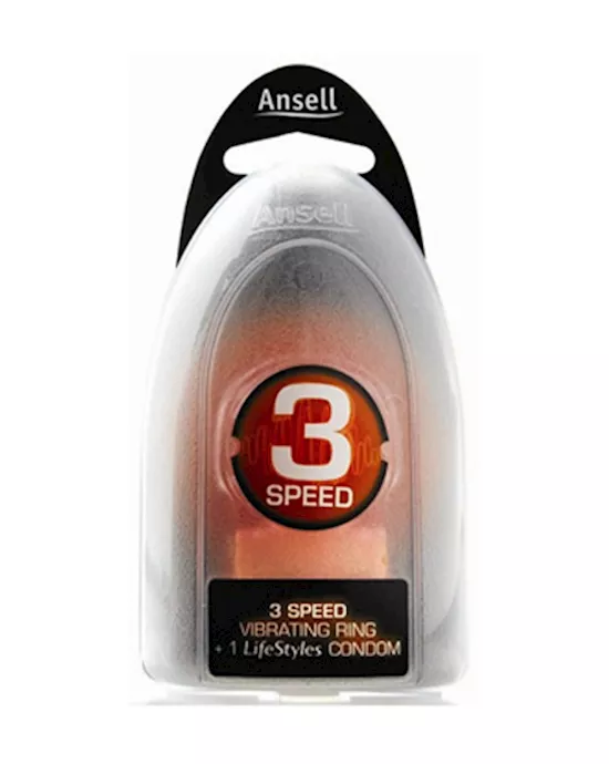 Ansell 3 Speed Vibrating Ring