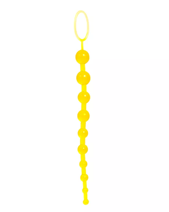 anal beads of joy yellow
