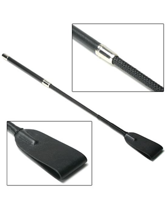 Strict Leather Short Handle Wide Head Riding Crop