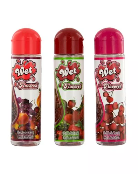 Wet Flavored Kiwi Strawberry Gel Lubricant 3.5 oz Bottle