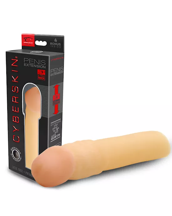 Tlc Natural Cyberskin 3 Inch Transformer Penis Extension