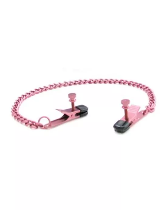 Fresh Pink Alligator Nipple Clamps