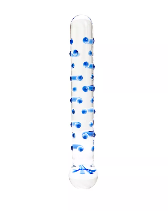 Dots the Spots Glass Dildo