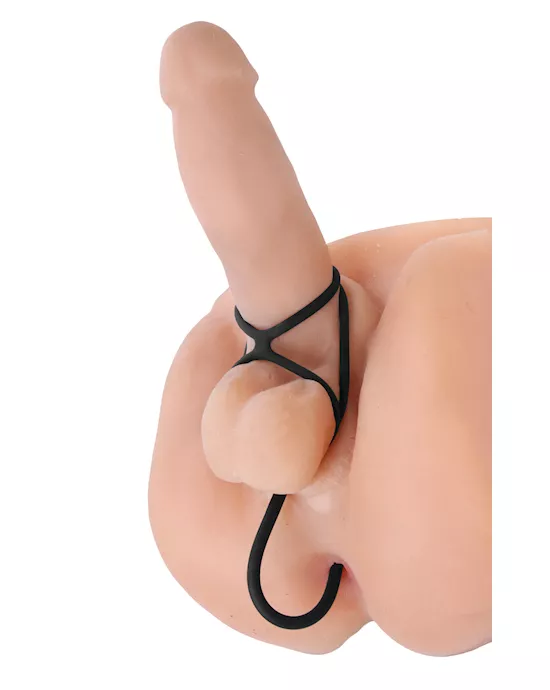Triple Threat Cock Ring and Anal Plug