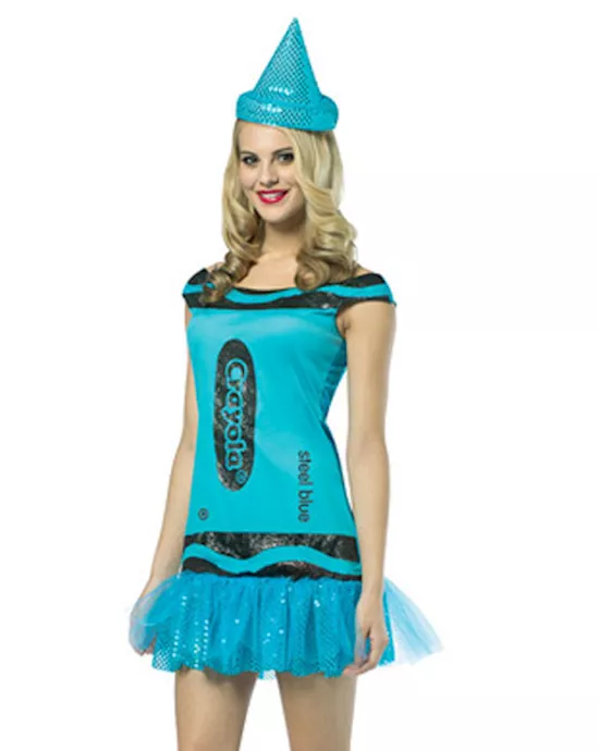 crayola glitz and glitter steel blue costume