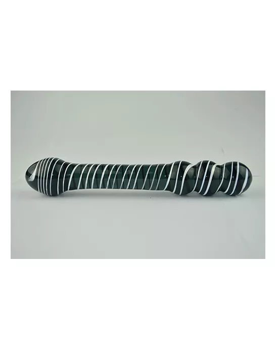 Swirls of Pleasure Glass Anal Toy