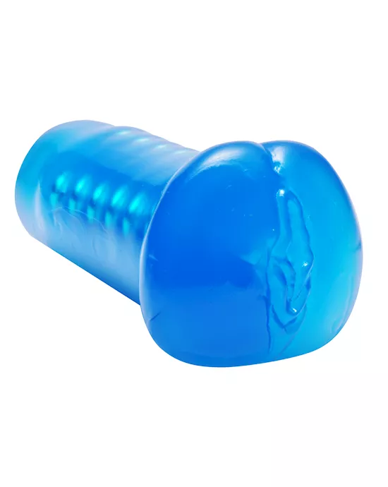 Blue Beaded Pussy Stroker