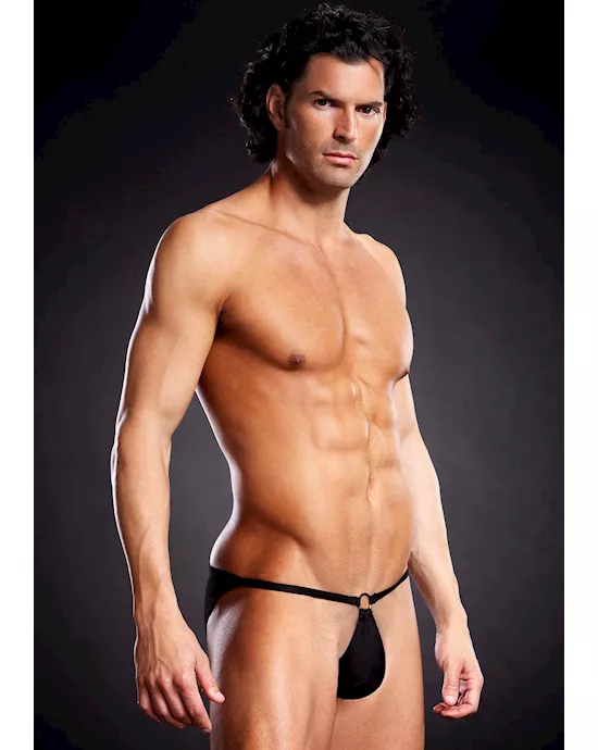 Performance Microfiber Pouch Bikini with Metal Ring