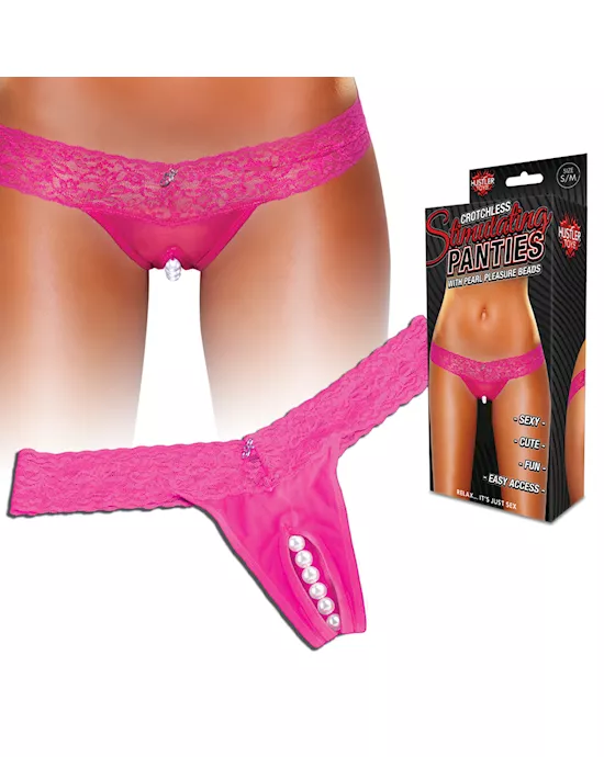 Clitoral Stimulating Thong With Beads