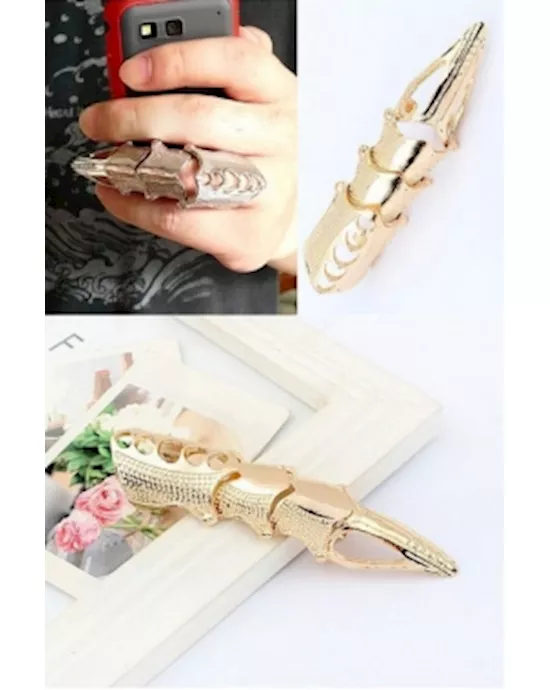 Gold Bending Metal Rings
