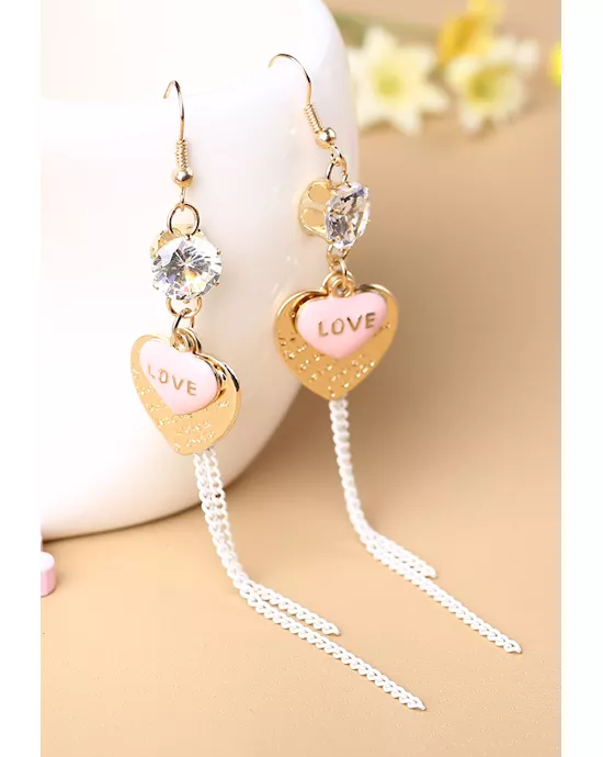 Double Sweethearts Diamond Drop Earrings