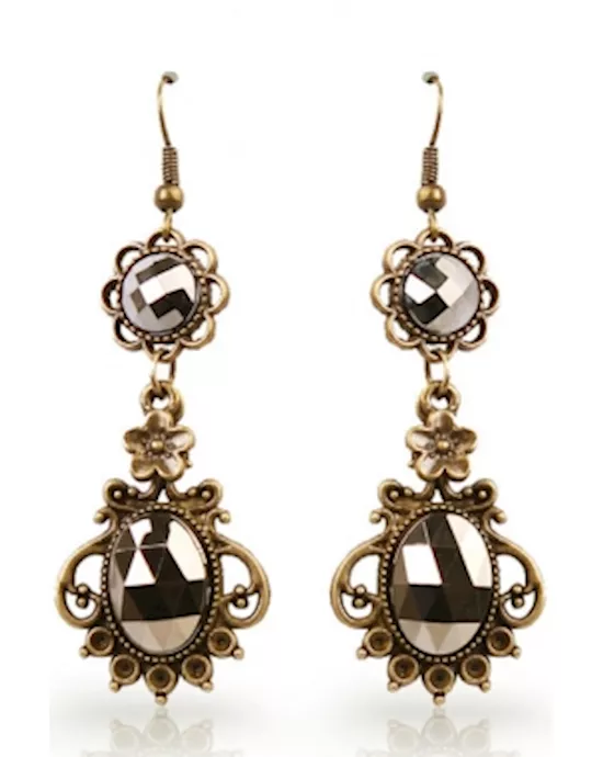 Bronze Carved Earrings