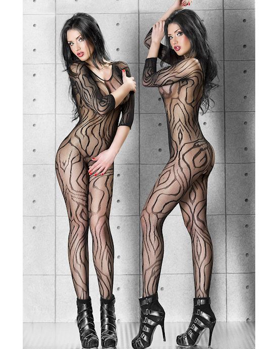 Dynamic Pattern Lace Body Stockings
