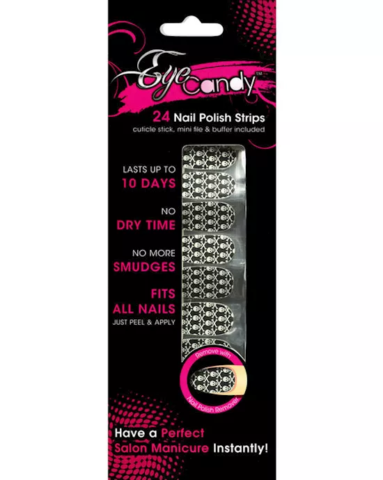 Black/White Skulls Nail Foil