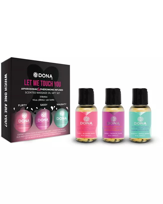 Dona Scented Massage Gift Set 3 x 30 ml