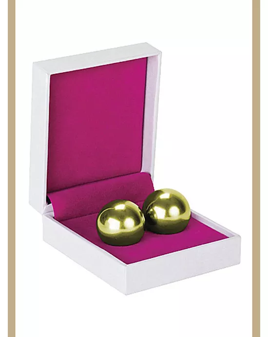 Shots Toys Ben Wa Balls Heavy Weight Gold