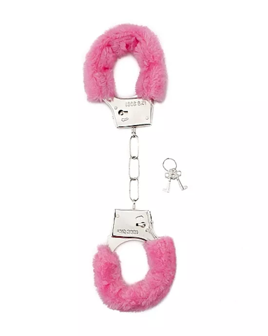 Shots Toys Furry Handcuffs Pink