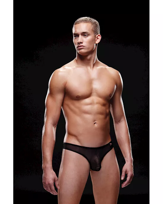 Envy Mesh Thong L XL Black