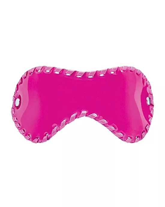 Pink Stitching Eye Mask with Elastic Strap