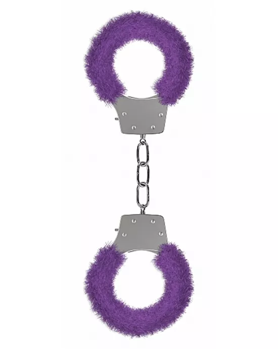 Pleasure Handcuffs Furry Purple