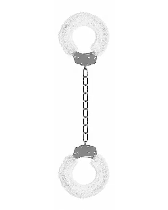 Beginners Legcuffs Furry White