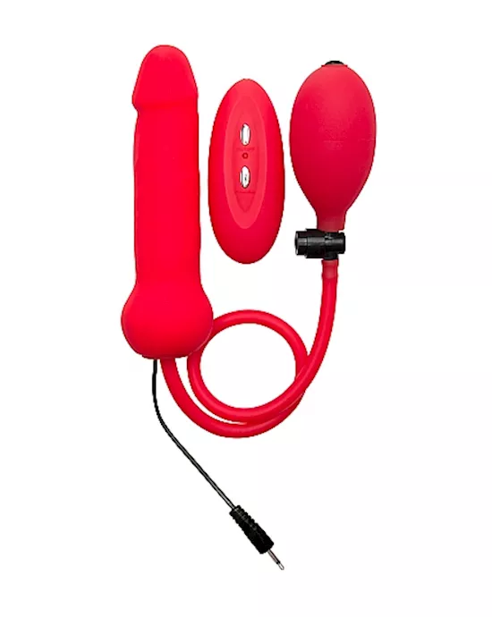 Inflatable Vibrating Silicone Dong