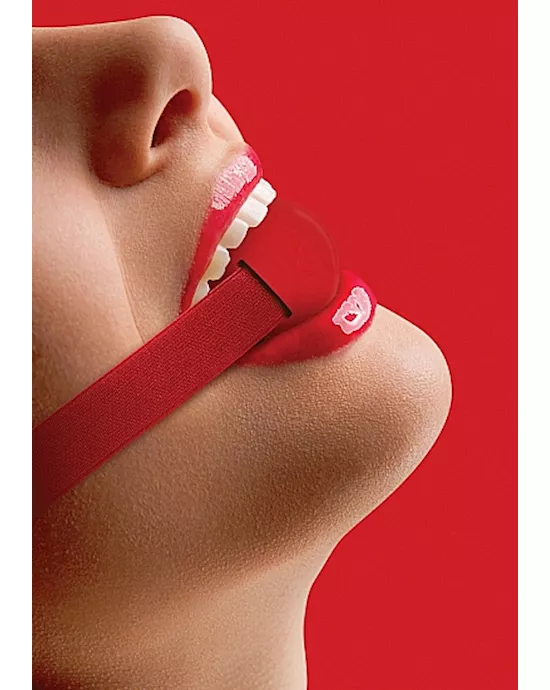 Elastic Ball Gag Red