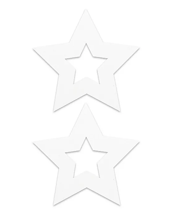 Nipple Sticker Stars White