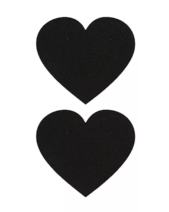 Nipple Sticker Hearts Black