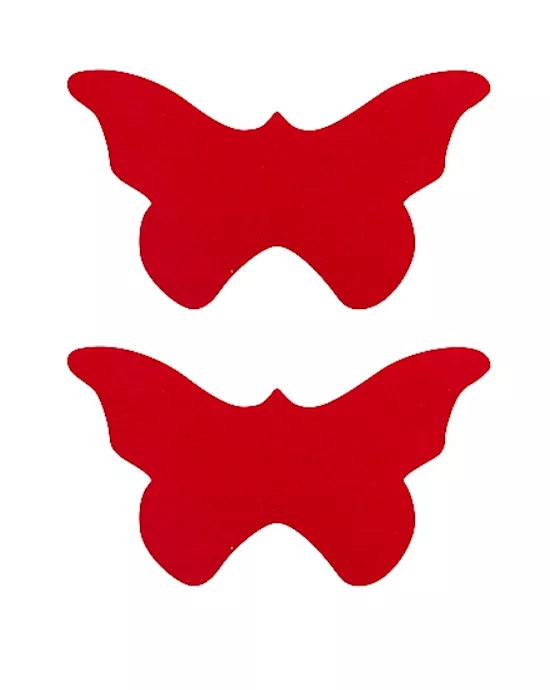 Nipple Sticker Butterfly Red