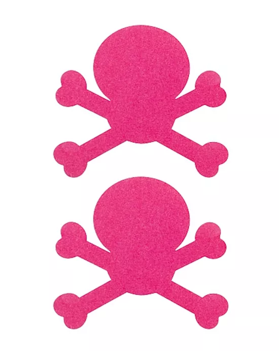 Nipple Sticker Skull Pink