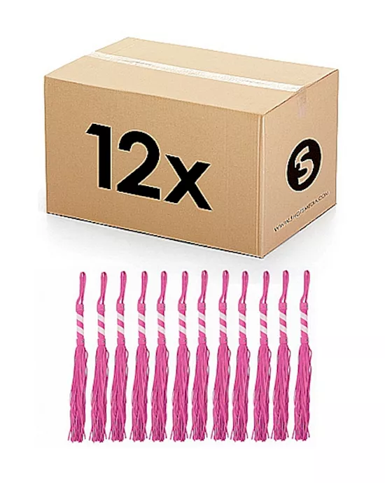 Whip Leather Purple With White Stripe 12pcs In One Box