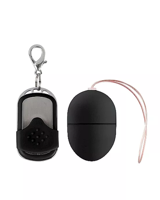 10 Speed Remote Vibrating Egg Small Black